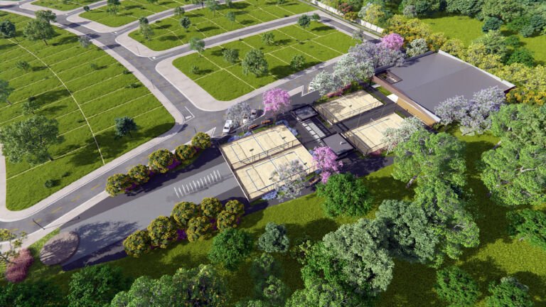 gran lago condominio horizontal praÇa de eventos com palco